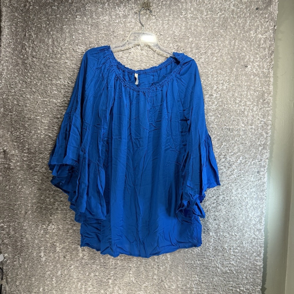 Elan One Size Off The Shoulder Bell Sleeves Top Blouse Boho Oversized Peasant